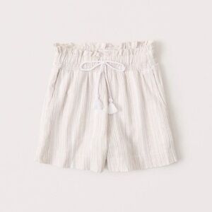 Abercrombie Linen Blend Pull On Shorts